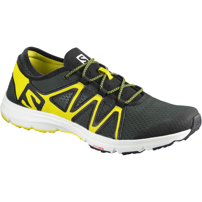 Salomon CROSSAMPHIBIAN SWIFT Zapato De Agua Hombre - Negras / Amarillo - Colombia (79542-RUSI)